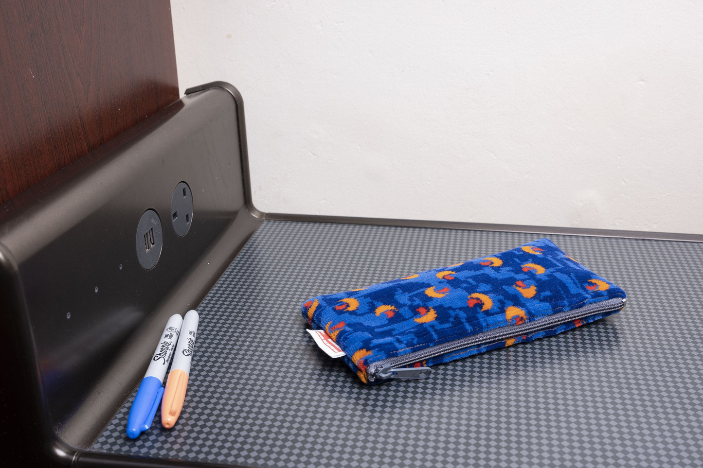 Stagecoach Bus Blue Beachball Moquette Pencil Case